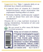 Niacin 60 capsules Premier Research Labs