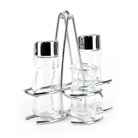 Набор для специй 3 пр. (солонка, перечница, баночка для зубочисток)