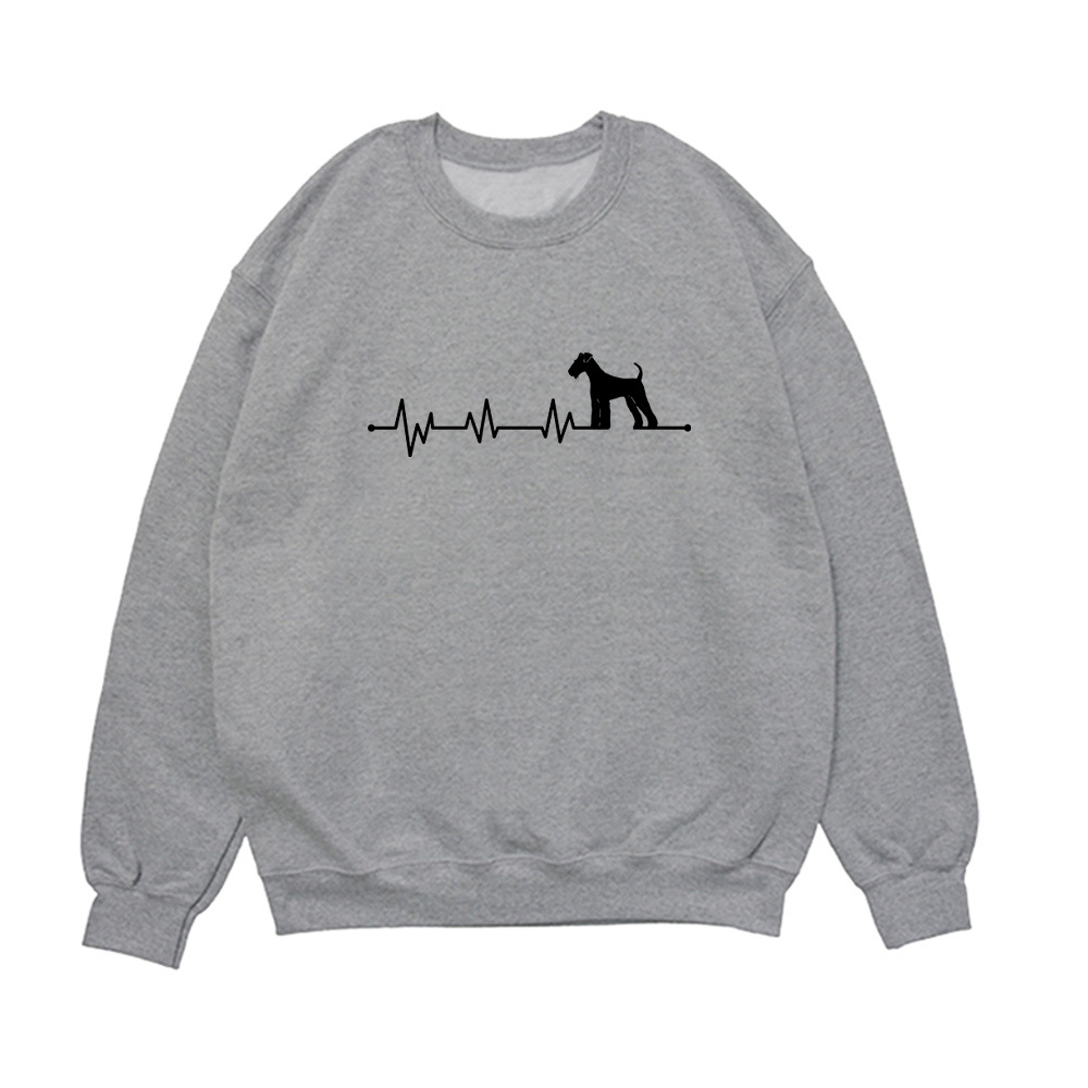 Свитшот "Эрдельтерьер - сердечный ритм"