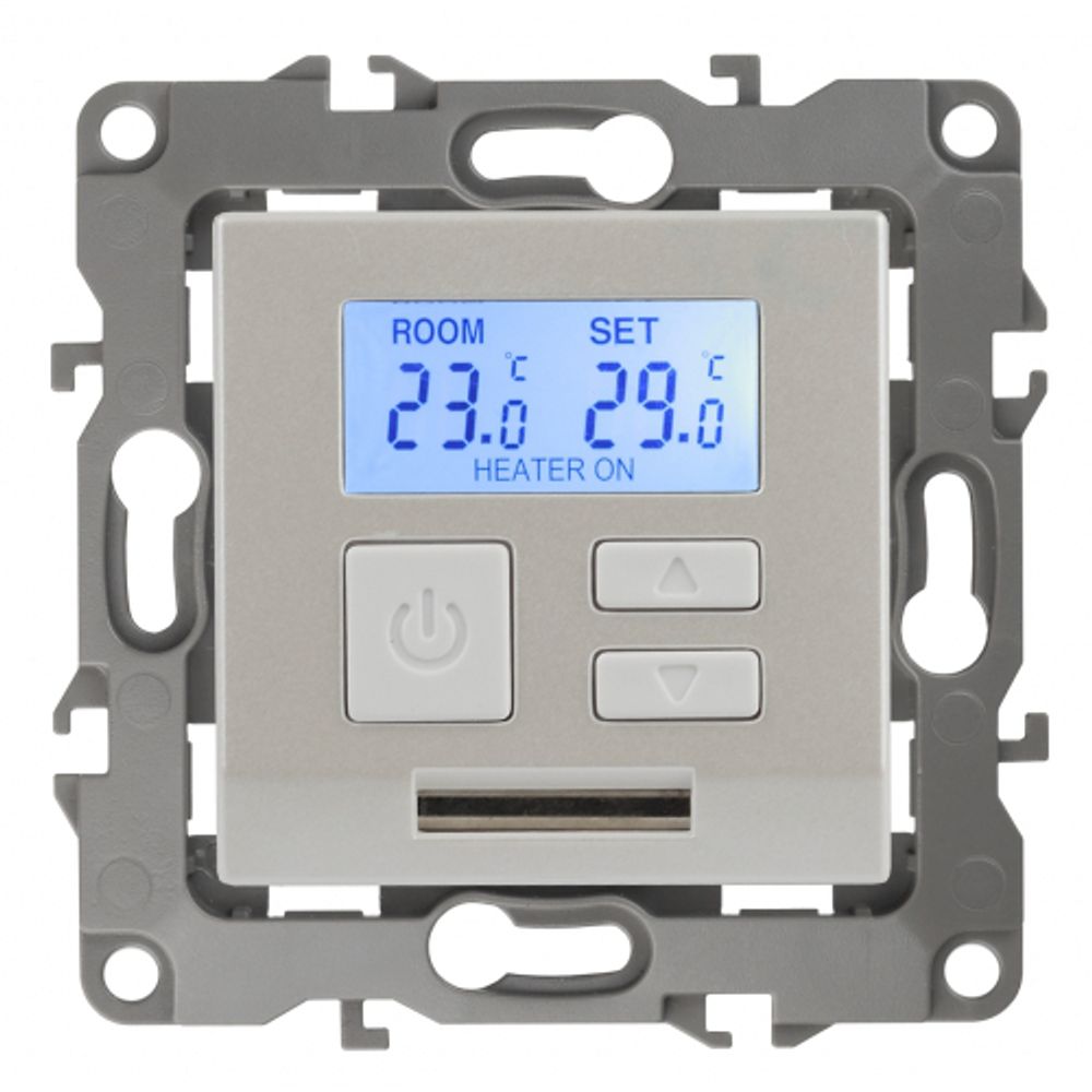 12-4111-15 ЭРА Терморегулятор универс. 230В-Imax16А, IP20, Эра12, перламутр