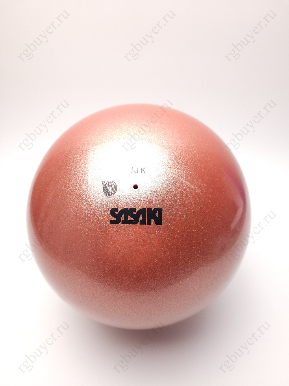 Мяч Sasaki 18,5 см серия "Металлик" Абрикосовый розовый APCP (Apricot Pink)