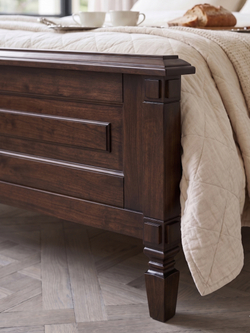 Кровать 180х200 Джоли, двуспальная, массив березы, коричневый, MAKOSA