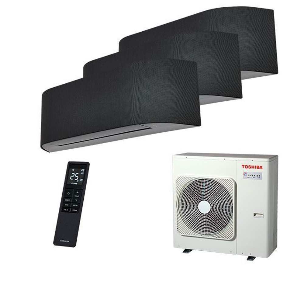 Мульти сплит-система Toshiba на 3 комнаты (25+25+25 кв.м.) HAORI