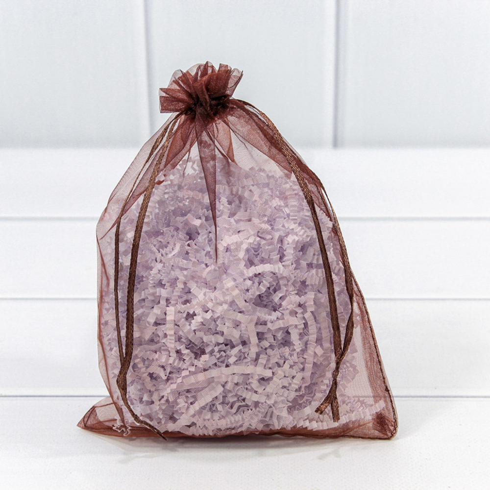 Мешочек 14х20см Органза (Коричневый)
