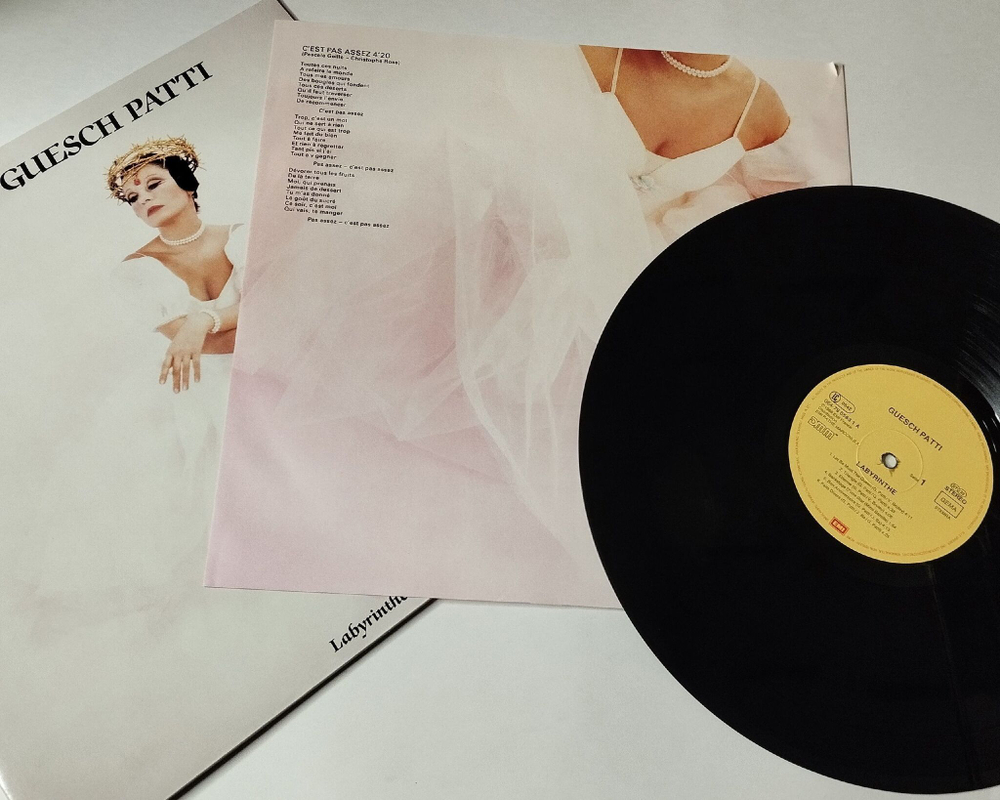 Винтажная виниловая пластинка LP Guesch Patti Labyrinthe (Germany 1988)
