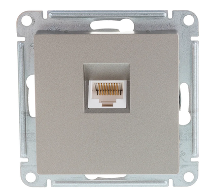 ATN000583 Schneider Розетка 1гн комп RJ45 с/у ШАМПАНЬ механизм кат.5е