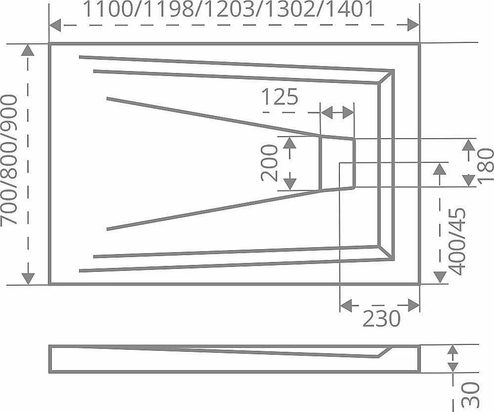 Поддон литьевой Good Door Essentia 90x160 Белый