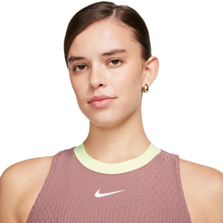 Женский топ теннисный Nike Court Slam Dri-Fit Tennis Tank Top - smokey mauve/smokey mauve/white