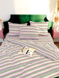 Простынь на резинке Сказка "Радужная полоска" 180х200 см