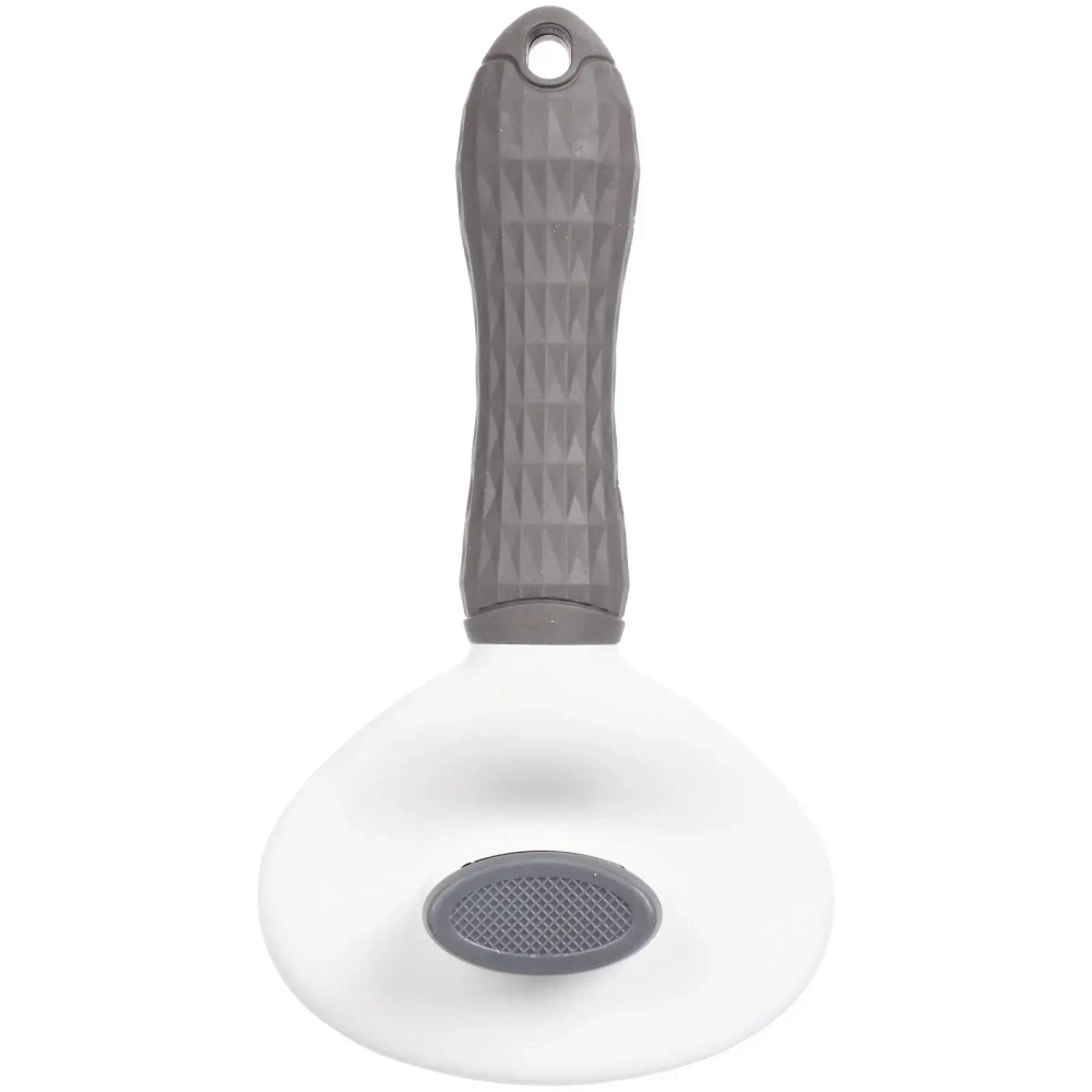 Пуходёрка самоочищающаяся для собак и кошек «ЛАПУСИКИ», цвет серый, 20*11см (блистер)