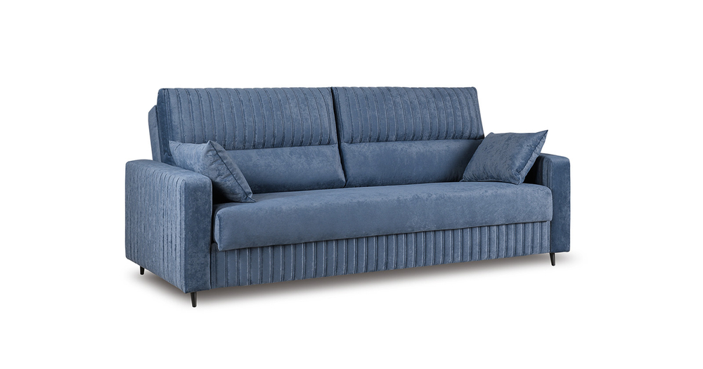 Изабель диван-кровать (велюр темно-синий)