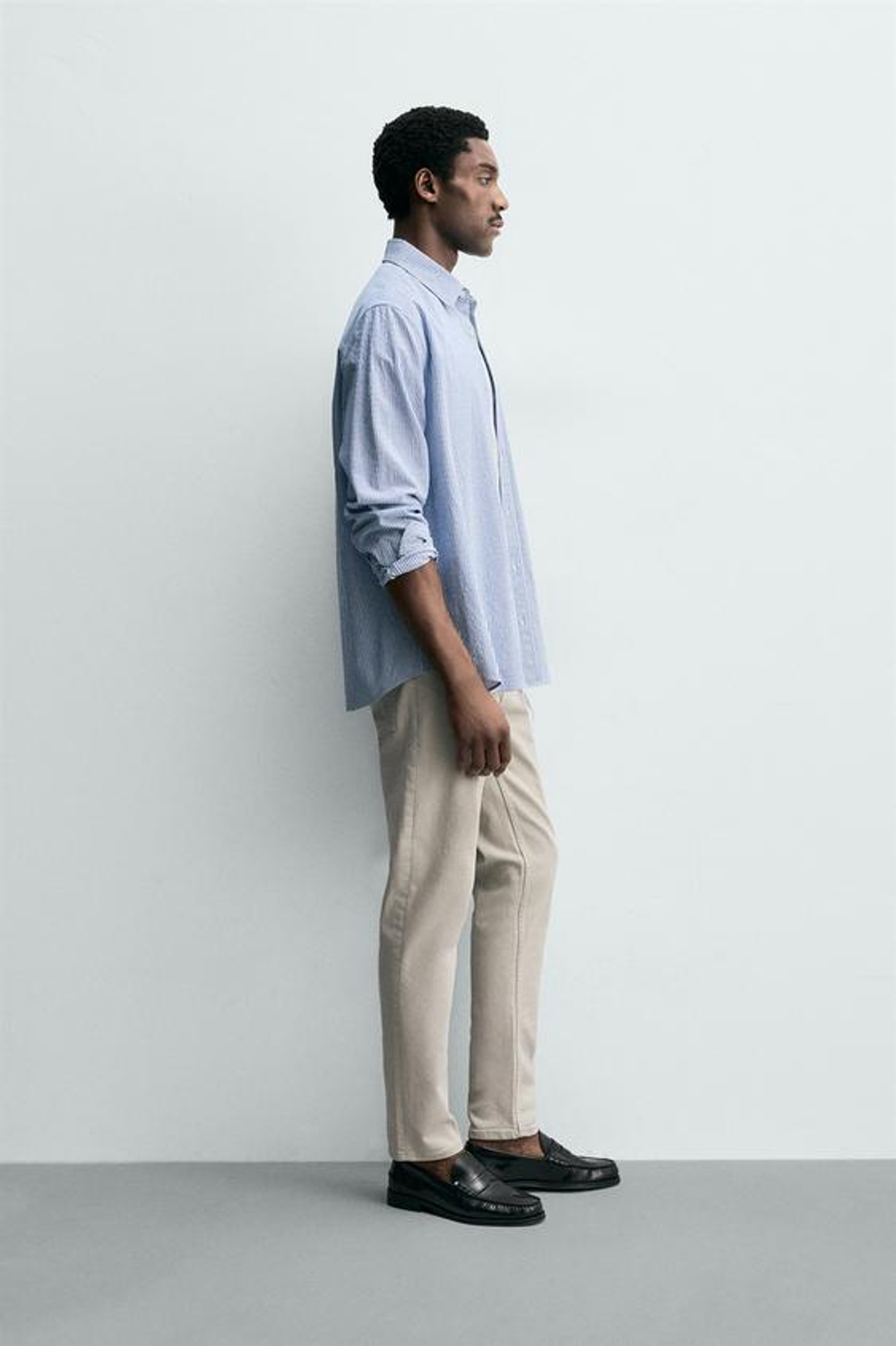 ZARA БАЗОВЫЕ ДЖИНСЫ SLIM FIT, ЭКРЮ