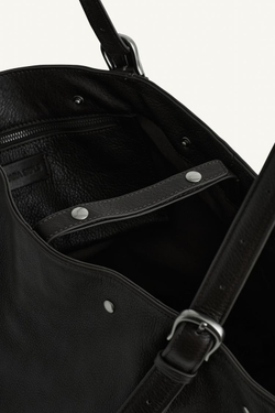 ZARA БОЛЬШАЯ КОЖАНАЯ СУМКА, КОРИЧНЕВЫЙ