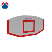 Щит стритбольный фанерный  (1250х750mm), цвет разметки КРАСНЫЙ