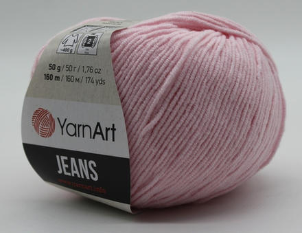 Пряжа "Jeans" 74 Розовый