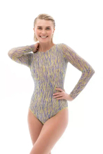 Купальник с рукавами «3D ручка»