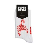 Носки SUPER SOCKS Скорпион, белый