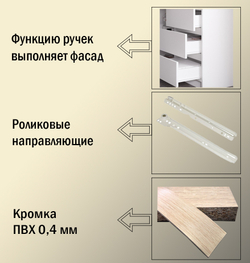 Стол косметический Аванта с зеркалом с подсветкой