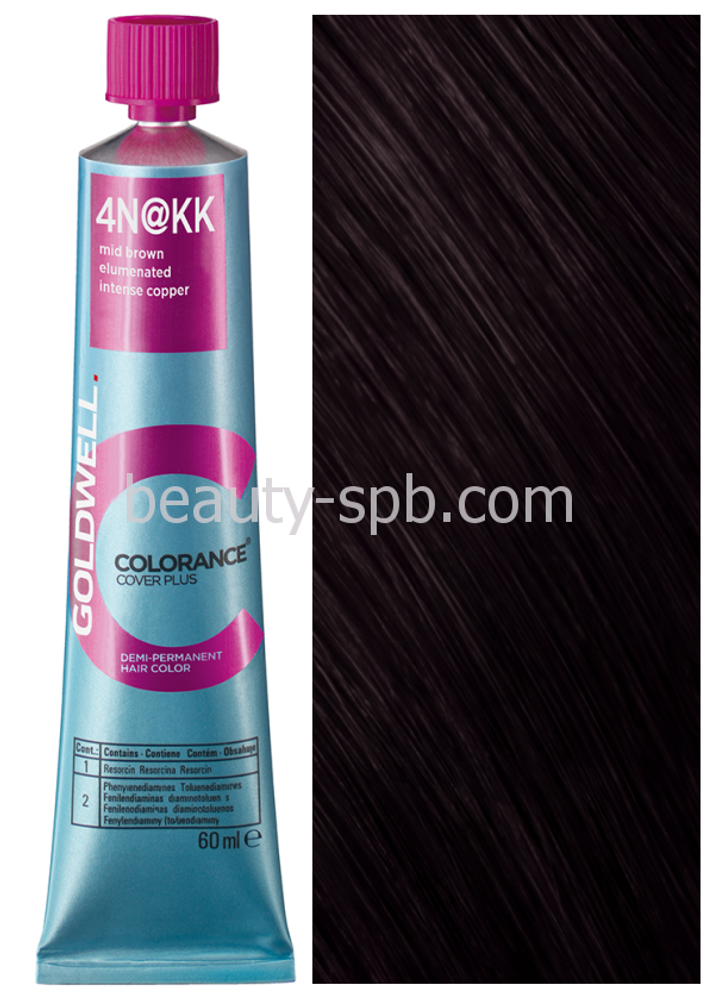 Goldwell Colorance 4N@KK коричневый с интенсивным медным сиянием 60 мл