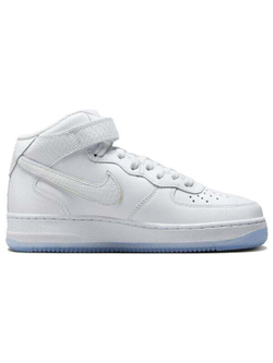 Nike Air Force 1 Mid White Snakeskin Ice Женские кроссовки