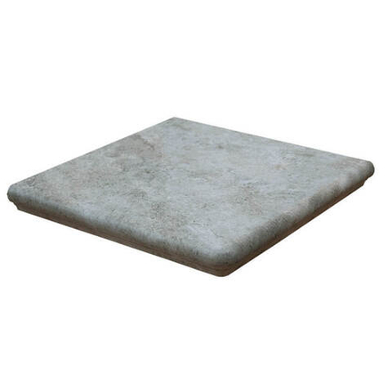 Interbau - Abell, серебристо-серый, цвет 274, 320x320x9.5 - Ступень флорентийская угловая