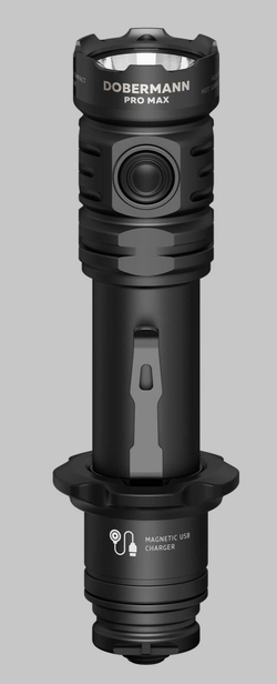 Фонарь светодиодный тактический Armytek Dobermann Pro Max, 3000 лм, холодный свет, аккумулятор