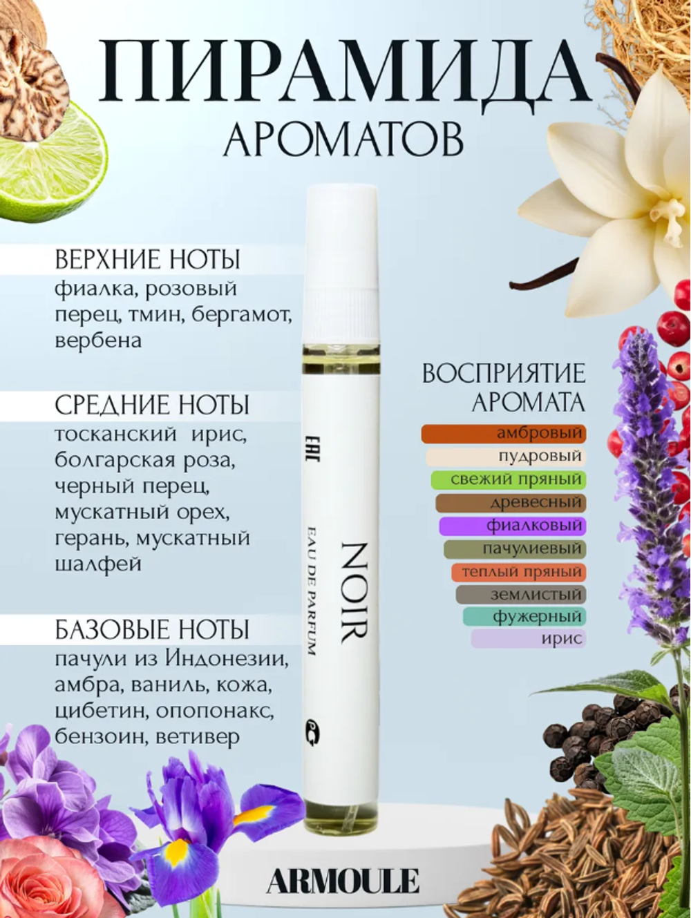 Духи Armoule Noir 10мл