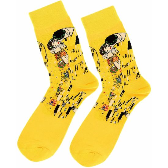 Носки "Поцелуй" Густав Климт р.38-45 (Жёлтый)