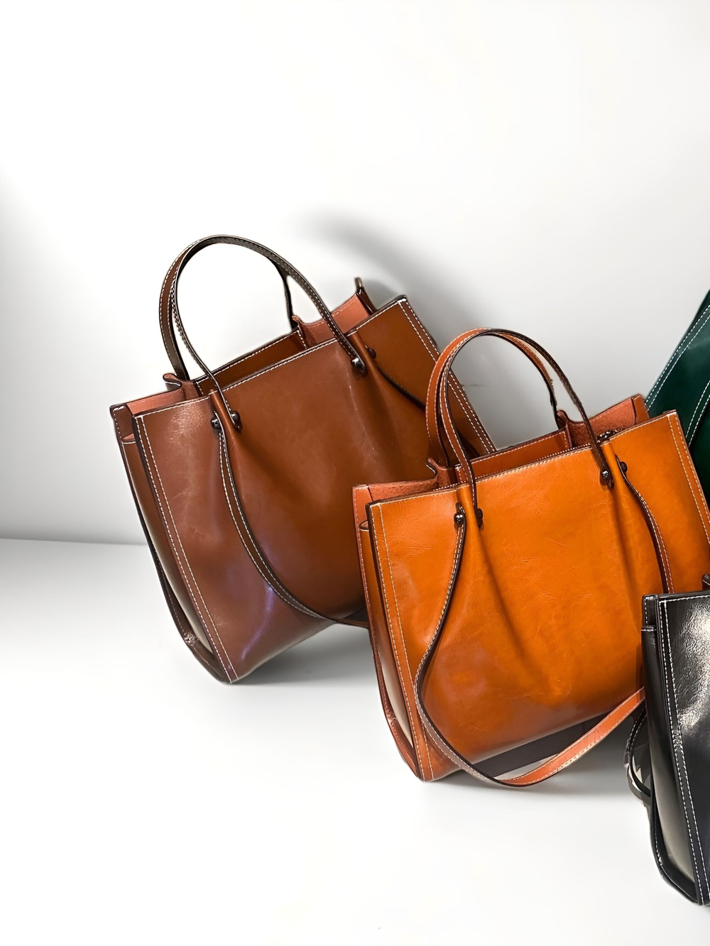 женская сумка на плечо из натуральной кожи