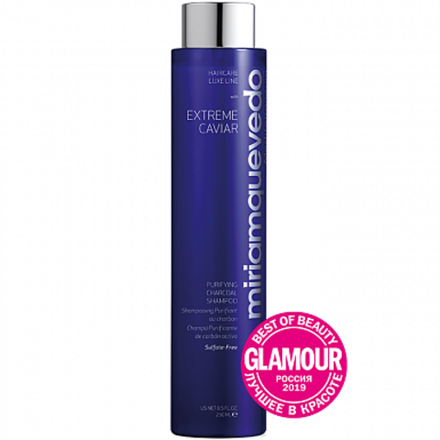 MIRIAMQUEVEDO Безсульфатный шампунь для глубокого очищения с углем