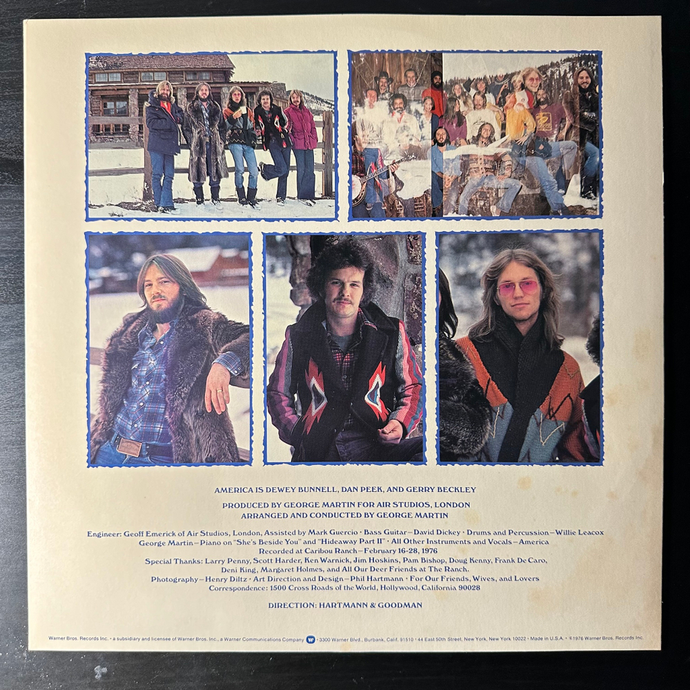 America ‎– Hideaway (USA 1976г.)