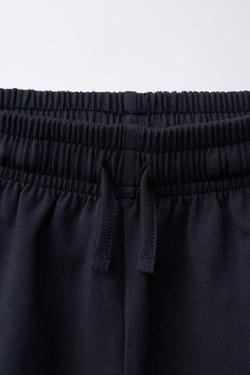 ZARA ШОРТЫ ИЗ ПЛОТНОЙ ТКАНИ, СИНИЙ