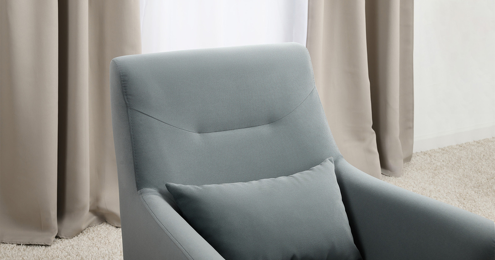 Барселона кресло для отдыха (серо-голубой)