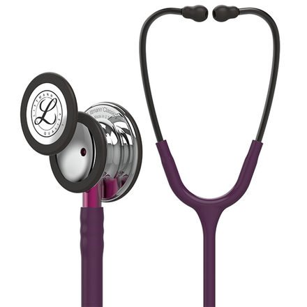 Стетоскоп Littmann Classic III, сливовый, зеркальная акустическая головка, розовый ствол (5960)