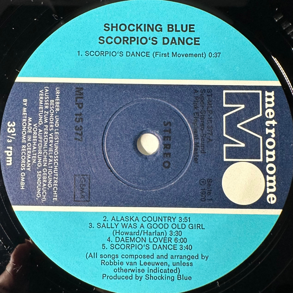 Shocking Blue - Scorpio's Dance (Германия 1970г.)