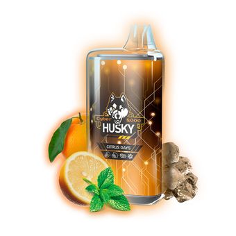 HUSKY CYBER 8000 Апельсин Цитрус Мята Лёд - Citrus Days