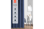 Штора для ванной Home One Waffle, 180х200, полиэстер, темно-синий