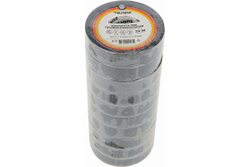 Профессиональная изолента ПВХ KRANZ 0,18х19 мм, 20 м, черная KR-09-2806