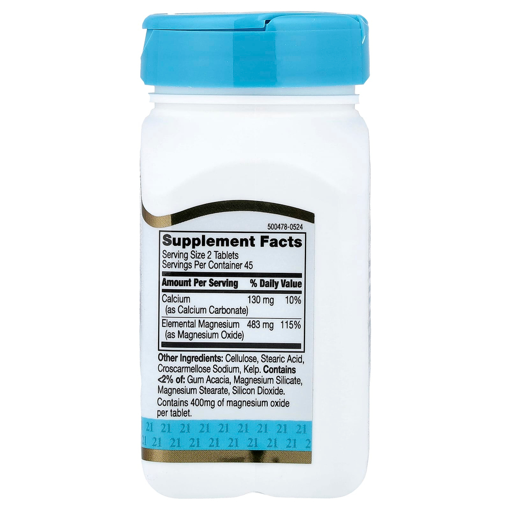 21st Century, MgO-400, 90 таблеток