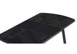 Стеклянный стол Калверт 94(126)х64х75 черный