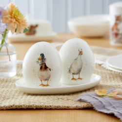 Royal Worcester Шейкер для соли и перца Wrendale Designs с подносом для уток
