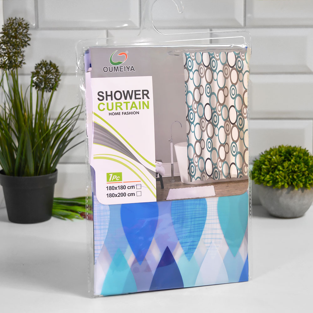 Штора для ванной 180*180см, PEVA, NNOA10