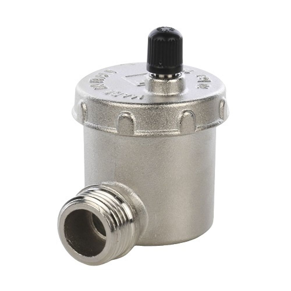 Воздухоотводчик автоматический угловой STOUT - 1/2&quot; (НР, PN10, Tmax 110°С, воздухоотвод сверху)