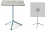 Стол ламинированный обеденный складной Scab Design Tripe Folding, голубой, каменный