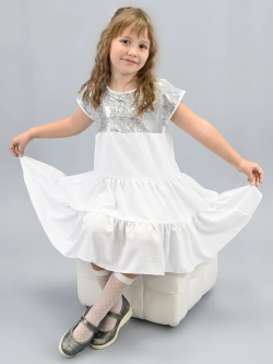 Платье нарядное для девочки с пайетками