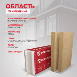 Минеральная вата Роквул Каркас 50 мм