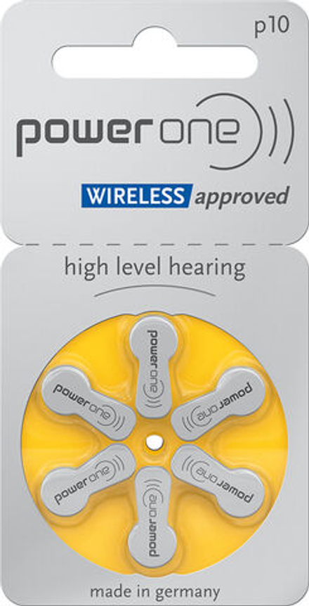 Набор батареек для слуховых аппаратов Powerone wireless тип 10