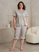 Пижама бриджи и футболка к/р 2029В