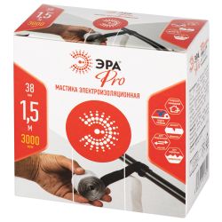 Изолента ЭРА PRO PROMAS38 Мастика электроизоляционная, 38мм х 1,5м, 3мм черная
