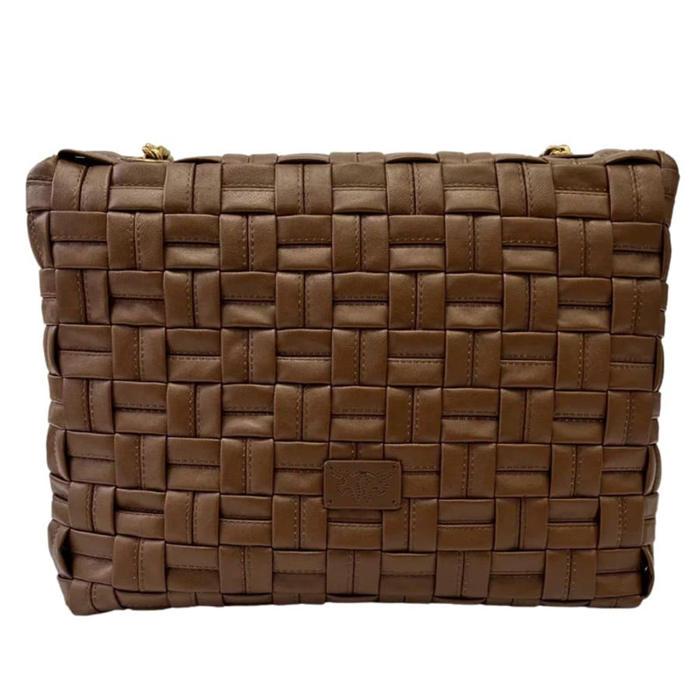 BIG LOVE BAG PUFF WEAVE – brown